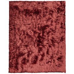 Indochine Modern Solid, Red/Orange, 4'-9" x 7'-6" Area Rug