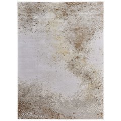 Waldor Modern Watercolor, Brown/Tan/Ivory, 6'-7" x 9'-6" Area Rug