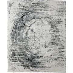 Coda Modern Abstract, Black/White, 5' x 8' Area Rug