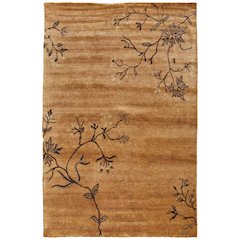 Cordonnet Transitional Floral & Botanical, Brown/Orange, 5'-6" x 8'-6" Area Rug