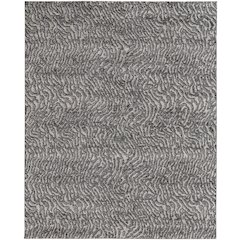 Vancouver Modern Abstract, Gray/Taupe/Ivory, 4' x 6' Accent Rug