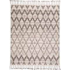Twain Transitional Diamond, Ivory/Gray/Taupe, 8'-6" x 11'-6" Area Rug