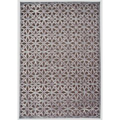 Saphir Rubus Modern Geometric, Gray/Brown/Purple, 9'-8" x 12'-7" Area Rug