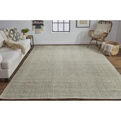 Naples Space Dyed In/Outdoor Flatweave, Olive/Sage Green, 10ft x 14ft Area Rug, NAP0751FGRN000H00