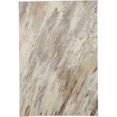 Frida Distressed Abstract WatercolorAccent Rug, Beige/Blue, 3ft-9in x 5ft-7in, PRK3704FBGEBLUC02