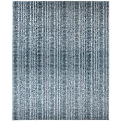 Remmy Coastal Inspired Rug, Striated, Deep Teal Blue, 10ft x 13ft - 2in Area Rug, RMY3425FBGEDBLH13