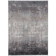 Cadiz Modern Abstract, Gray/Black/Silver, 9'-9" x 13'-2" Area Rug