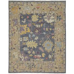 Karina Traditional Persian, Gold/Blue/Purple, 7'-9" x 9'-9" Area Rug