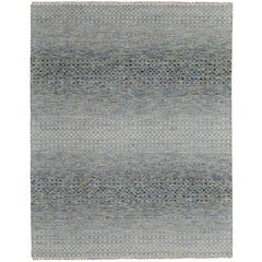 Branson Transitional Solid, Blue/Ivory/Brown, 2' x 3' Accent Rug