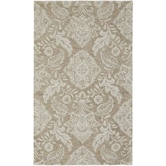Belfort Modern Floral Paisley Rug, Latte Tan/Ivory, 9ft x 12ft Area Rug, 8698776FTPEIVYG00