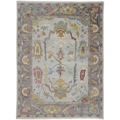 Karina Traditional Persian, Blue/Gray/Gold, 7'-9" x 9'-9" Area Rug