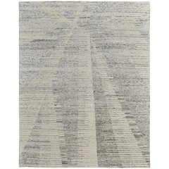 Brighton Modern Abstract, Ivory/Gray, 3' x 5' Accent Rug