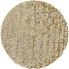Indochine Plush Shag Rug with Metallic Sheen, Cream/Beige, 10ft x 10ft Round, 4944550FCRM000N95