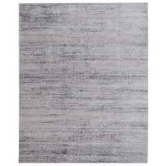 Deja Modern Solid, Gray/Ivory/Taupe, 6'-7" x 9'-6" Area Rug