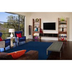 Luna Hand Woven Marled Wool Area Rug, Midnight Navy Blue, 9ft-6in x 13ft-6in, 5798049FDBL000H50