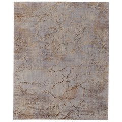 Pryor Modern Abstract, Brown/Taupe/Tan, 6'-7" x 9'-6" Area Rug