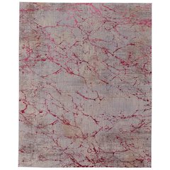 Pryor Modern Abstract, Pink/Gray/Taupe, 5' x 8' Area Rug