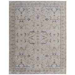 Pasha Transitional Ikat, Ivory/Blue/Red, 2' x 3' Accent Rug