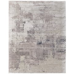 Zarah Modern Abstract, Brown/Tan/Black, 10' x 14' Area Rug