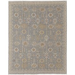 Corbitt Traditional Oriental, Blue/Gray/Ivory, 7'-9" x 9'-9" Area Rug