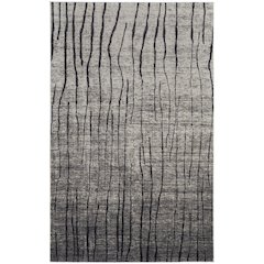 Kano Transitional Abstract, Gray/Black/Taupe, 5'-3" x 7'-6" Area Rug