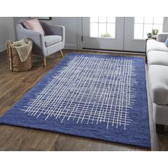 Maddox Modern Tufted Architectural Area Rug, Navy Blue, 10ft x 14ft, MDX8630FNVY000H00