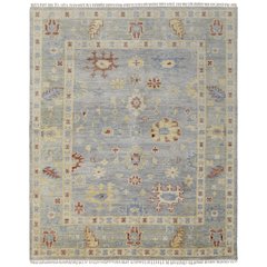 Fillmore Traditional Floral & Botanical, Blue/Taupe/Gray, 8' x 10' Area Rug