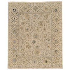 Amherst Traditional Bordered, Ivory/Yellow/Blue, 2' x 3' Accent Rug
