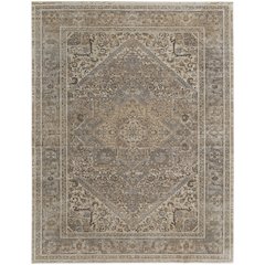 Celene Traditional Medallion, Tan/Brown/Ivory, 3'-9" x 5'-7" Accent Rug