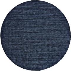 Luna Hand Woven Marled Wool Rug, Midnight Navy Blue, 10ft x 10ft Round, 5798049FDBL000N95