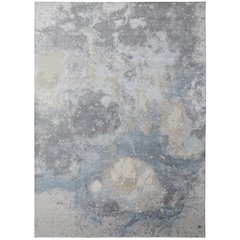 Astra Transitional Abstract, Blue/Gray, 3'-11" x 6' Accent Rug