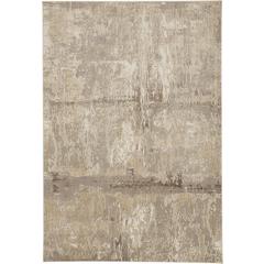 Frida Distressed Abstract Watercolor Area Rug, Latte Tan/Gray, 7ft-9in x 10ft, PRK3701FIVYGRYF01