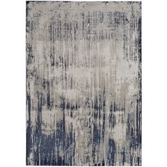 Indio Modern Abstract, Tan/Blue/Ivory, 12' x 15' Area Rug