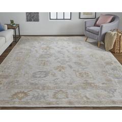 Wendover Eco Friendly PET Oushak Rug, Warm Gray/Tan, 2ft x 3ft Accent Rug, WND6847FBGE000P00