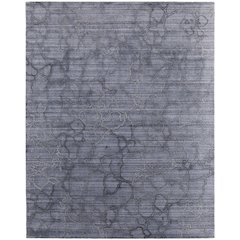 Whitton Modern Abstract, Gray/Blue, 8' x 10' Area Rug