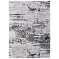Prasad Modern Abstract, Ivory/Gray/Taupe, 10' x 13'-2" Area Rug