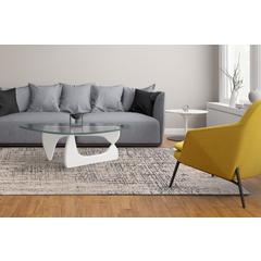 Prasad Contmporary Watercolor Area Rug, Steel/Silver Gray, 10ft x 13ft-2in, 6703683FGRY000H13
