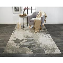Prasad Contmporary Watercolor Rug, Light/Silver Gray, 10ft x 13ft-2in Area Rug, 6703970FGRY000H13