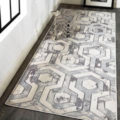 Micah Metallic Architectural Rug, Ivory Sand/Silver, 2ft-10in x 7ft-10in, Runner, 6943046FBGEGRYI71