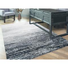 Micah Gradient Textured Metallic, Black/Silver Gray, 10ft x 13ft - 2in Area Rug, 6943337FBLKDGYH13