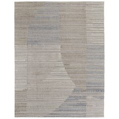 Elias Modern Abstract, Brown/Blue/Tan, 8' x 10' Area Rug