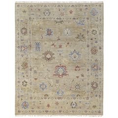 Fillmore Transitional Floral & Botanical, Brown/Tan/Blue, 5' x 8' Area Rug