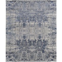 Eastfield Modern Abstract, Blue/Ivory, 5' x 8' Area Rug