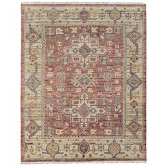 Fillmore Transitional Medallion, Red/Ivory/Gold, 10' x 14' Area Rug