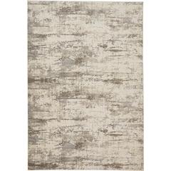 Frida Distressed Abstract Prismatic Rug, Ivory/Gray/Brown, 9ft x 12ft Area Rug, PRK3719FSLVBGEG00