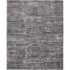 Conroe Modern Abstract, Blue/Gray, 7'-9" x 9'-9" Area Rug