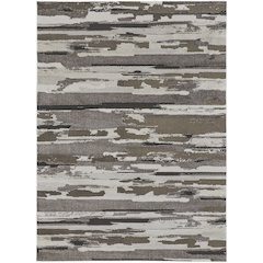 Vancouver Modern Abstract, Brown/Ivory, 10' x 14' Area Rug