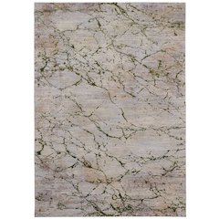 Pryor Modern Abstract, Taupe/Green/Tan, 5' x 8' Area Rug