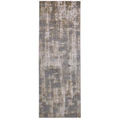 Waldor Metallic Abstract Rug, Gray/Taupe/Gold, 2ft - 10in x 7ft - 10in, Runner, 7353969FGLDSTEI71