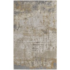 Aura Modern Abstract, Ivory/Brown/Gray, 9'-2" x 12' Area Rug